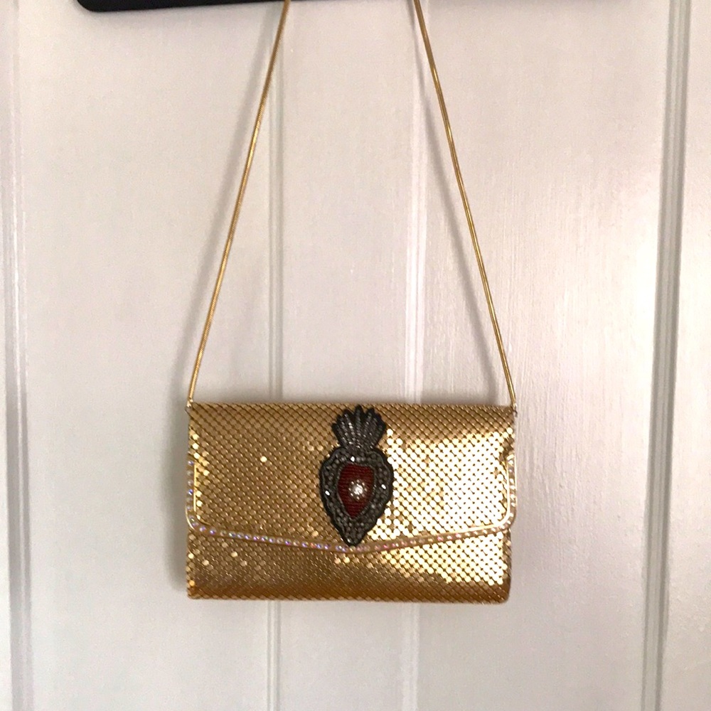 Vintage gold chain purse